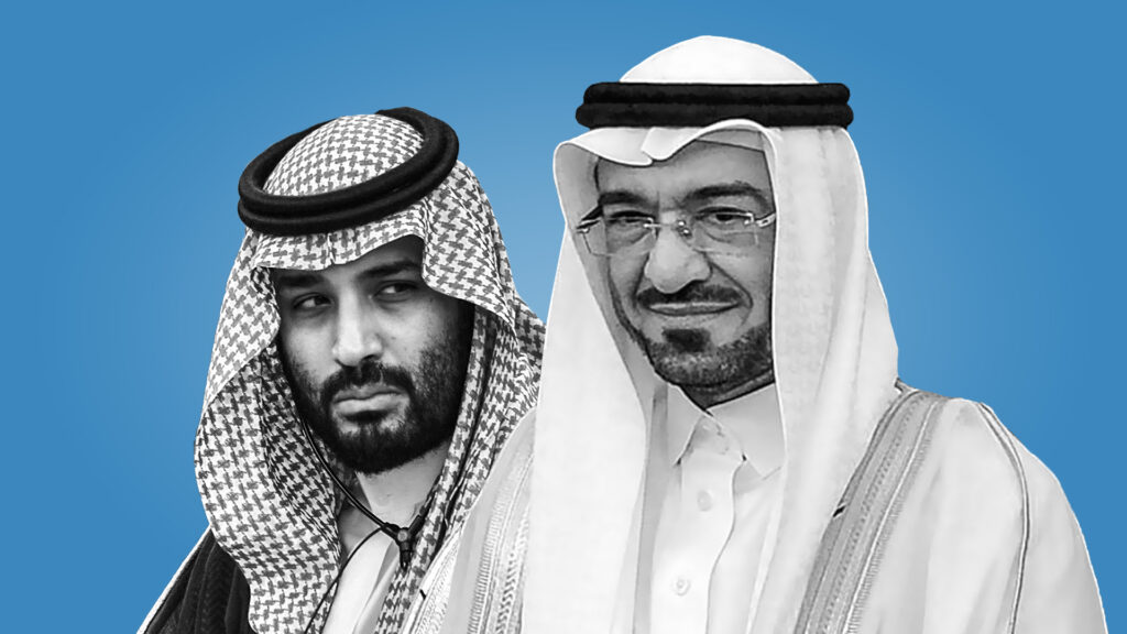 سعد الجبري (يمين) ومحمد بن سلمان