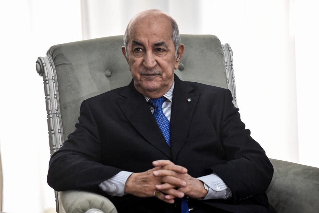 الرئيس الجزائري عبد المجيد تبون