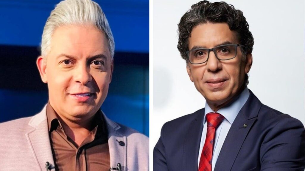 محمد ناصر (يمين) ومعتز مطر