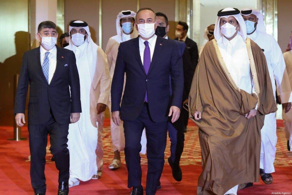 وزيرا خارجية قطر وتركيا