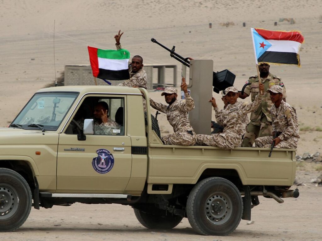 قوات من المجلس الانتقالي الجنوبي المدعوم من الإمارات