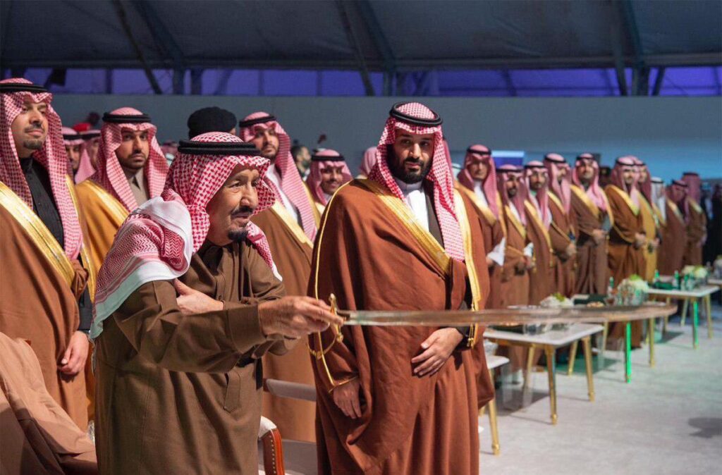 الملك سلمان ونجله ولي العهد محمد