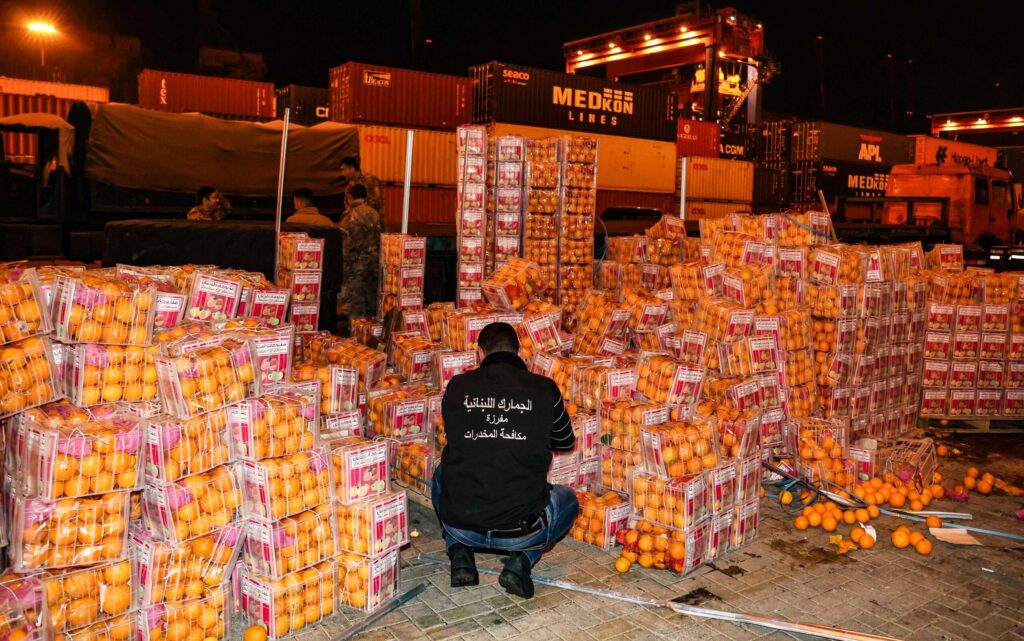 الكبتاغون كان مخبئًا في شحنة برتقال
